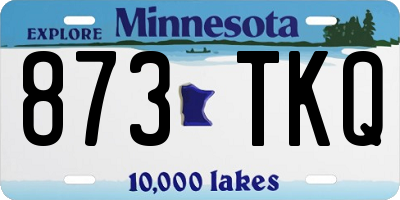 MN license plate 873TKQ