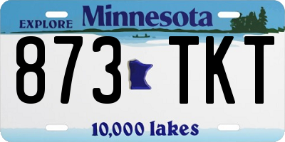 MN license plate 873TKT