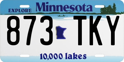MN license plate 873TKY