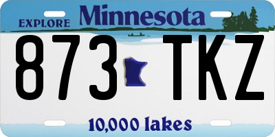 MN license plate 873TKZ