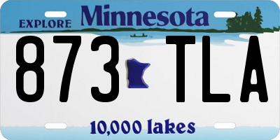 MN license plate 873TLA