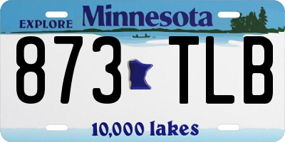 MN license plate 873TLB