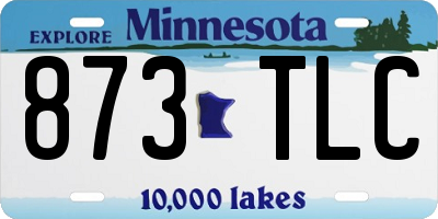 MN license plate 873TLC