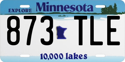 MN license plate 873TLE
