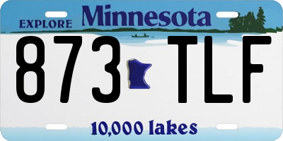 MN license plate 873TLF