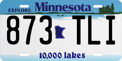 MN license plate 873TLI