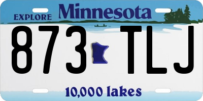 MN license plate 873TLJ