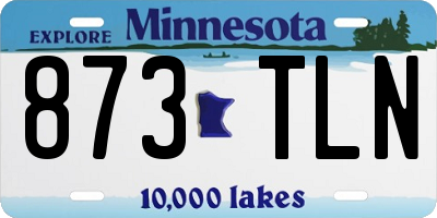 MN license plate 873TLN