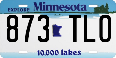 MN license plate 873TLO
