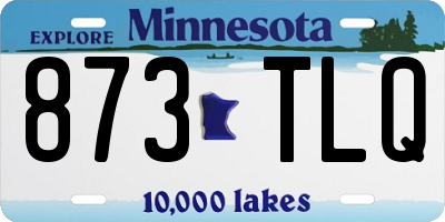 MN license plate 873TLQ