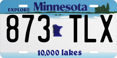 MN license plate 873TLX