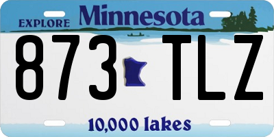 MN license plate 873TLZ