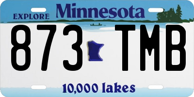 MN license plate 873TMB