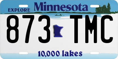 MN license plate 873TMC