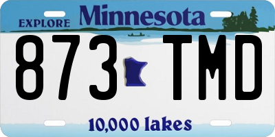 MN license plate 873TMD