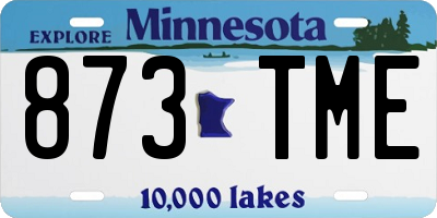 MN license plate 873TME