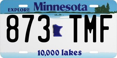 MN license plate 873TMF
