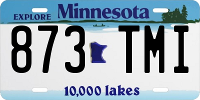 MN license plate 873TMI