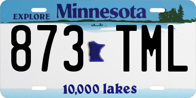 MN license plate 873TML
