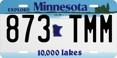 MN license plate 873TMM