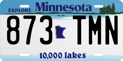 MN license plate 873TMN