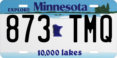 MN license plate 873TMQ