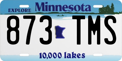 MN license plate 873TMS