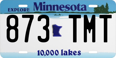 MN license plate 873TMT