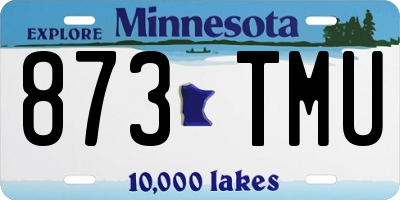 MN license plate 873TMU