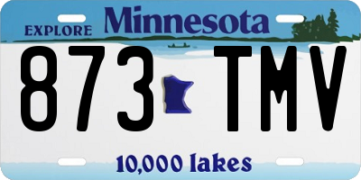 MN license plate 873TMV