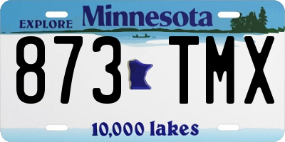 MN license plate 873TMX