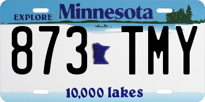 MN license plate 873TMY
