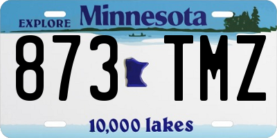 MN license plate 873TMZ