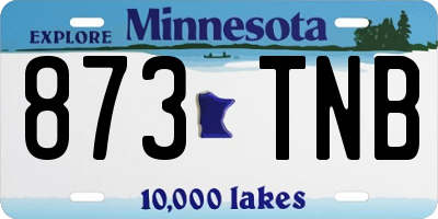 MN license plate 873TNB