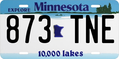 MN license plate 873TNE