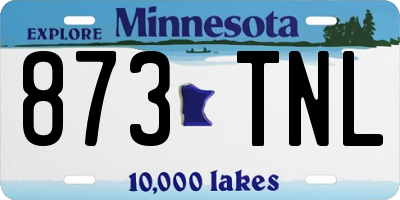 MN license plate 873TNL