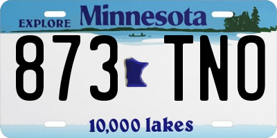 MN license plate 873TNO