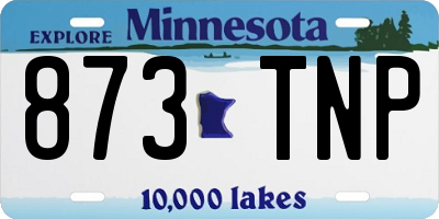 MN license plate 873TNP