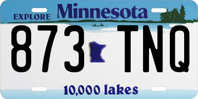 MN license plate 873TNQ