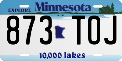 MN license plate 873TOJ