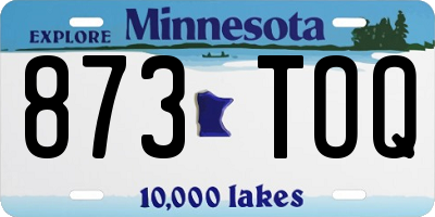 MN license plate 873TOQ