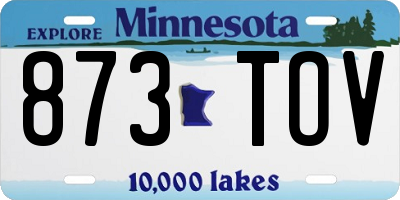 MN license plate 873TOV