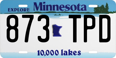 MN license plate 873TPD