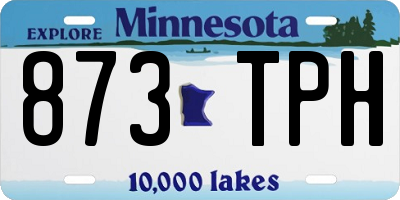 MN license plate 873TPH