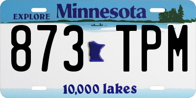 MN license plate 873TPM