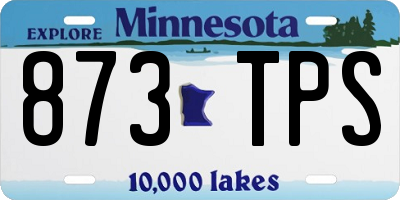 MN license plate 873TPS