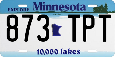 MN license plate 873TPT