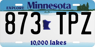 MN license plate 873TPZ