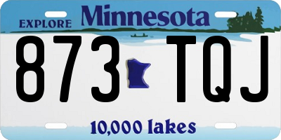 MN license plate 873TQJ
