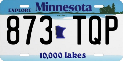 MN license plate 873TQP